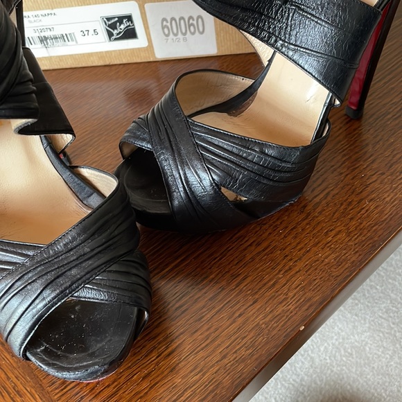 Christian Louboutin Black Bandra 37.5 - Picture 14 of 15